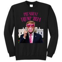 Trump Won 2024 President Trump Blowing Sweatshirt