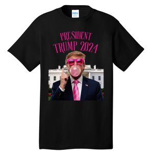 Trump Won 2024 President Trump Blowing Tall T-Shirt