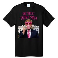 Trump Won 2024 President Trump Blowing Tall T-Shirt