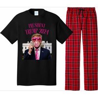 Trump Won 2024 President Trump Blowing Pajama Set