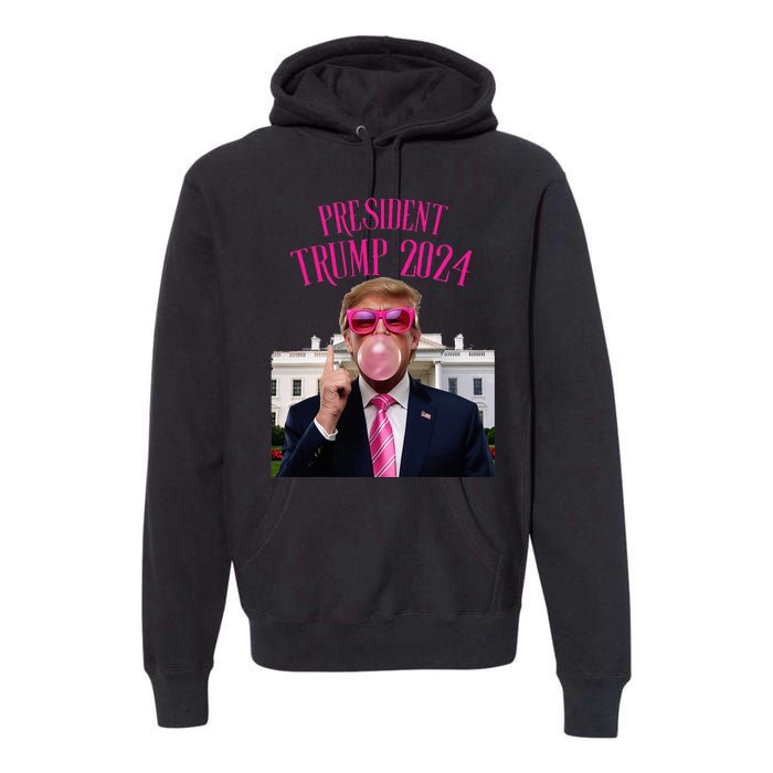 Trump Won 2024 President Trump Blowing Premium Hoodie