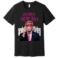 Trump Won 2024 President Trump Blowing Premium T-Shirt