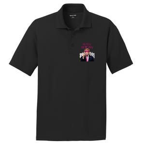 Trump Won 2024 President Trump Blowing PosiCharge RacerMesh Polo