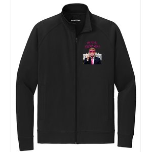 Trump Won 2024 President Trump Blowing Stretch Full-Zip Cadet Jacket