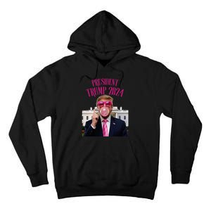 Trump Won 2024 President Trump Blowing Tall Hoodie