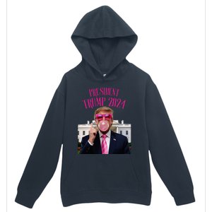 Trump Won 2024 President Trump Blowing Urban Pullover Hoodie