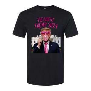 Trump Won 2024 President Trump Blowing Softstyle CVC T-Shirt