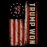 Trump Won 2024 45 47th President Usa Flag Zip Tote Bag