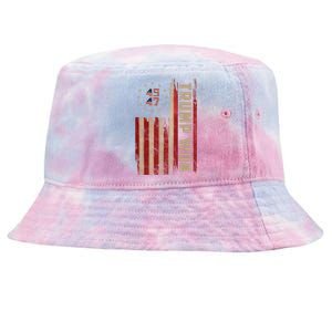 Trump Won 2024 45 47th President Usa Flag Tie-Dyed Bucket Hat