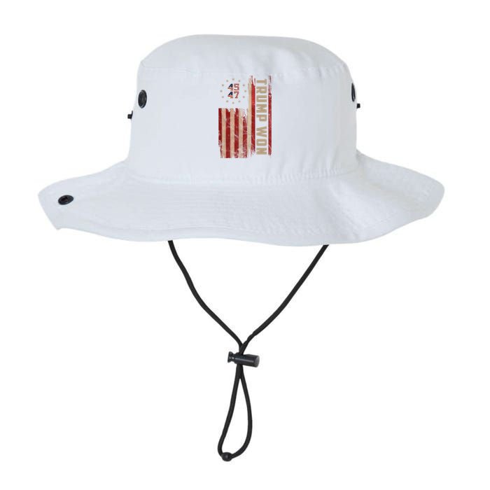 Trump Won 2024 45 47th President Usa Flag Legacy Cool Fit Booney Bucket Hat