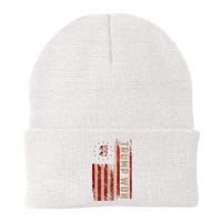 Trump Won 2024 45 47th President Usa Flag Knit Cap Winter Beanie