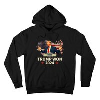 Trump Won 2024 President 47th Election Us Flag Hoodie