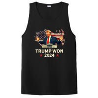 Trump Won 2024 President 47th Election Us Flag PosiCharge Competitor Tank