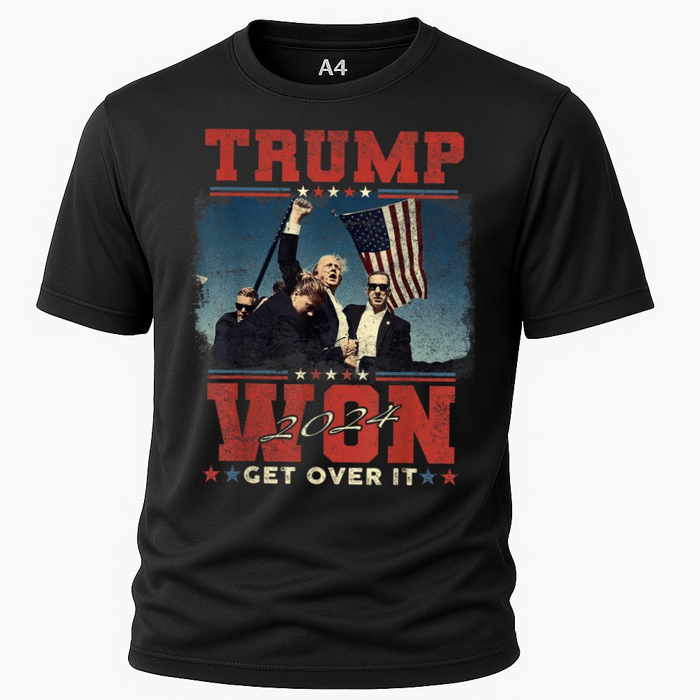 Trump Wins 2024 Presidential Election 2024 Donald Trump Wins Us Presidency Cooling Performance Crew T-Shirt
