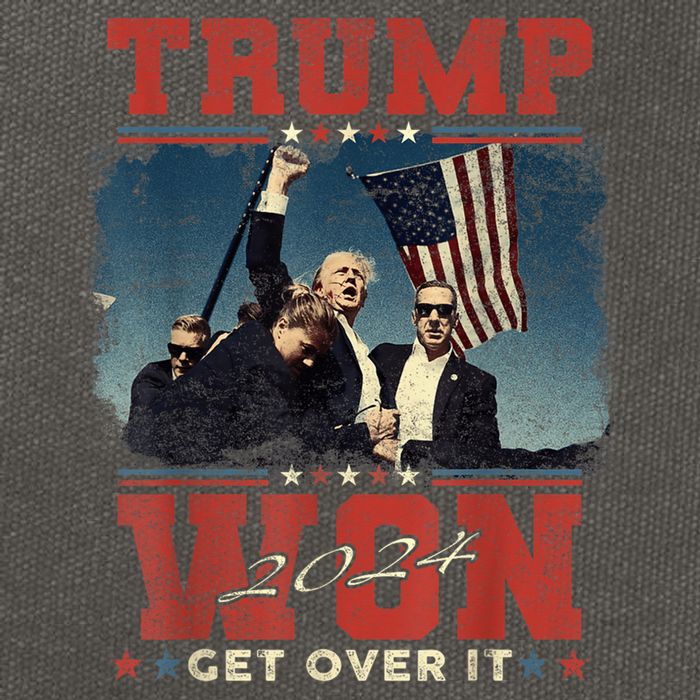Trump Wins 2024 Presidential Election 2024 Donald Trump Wins Us Presidency Cotton Canvas Backpack