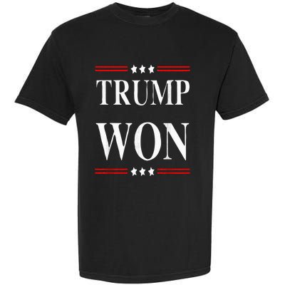 Trump Won 2024 Election Garment-Dyed Heavyweight T-Shirt