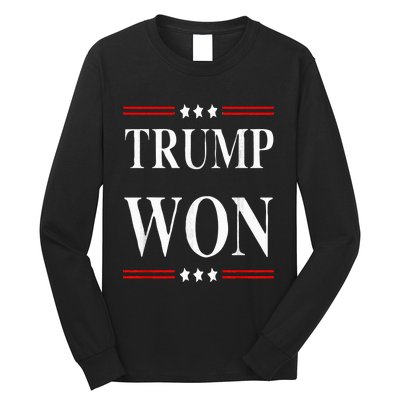 Trump Won 2024 Election Long Sleeve Shirt