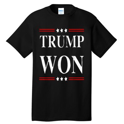 Trump Won 2024 Election Tall T-Shirt