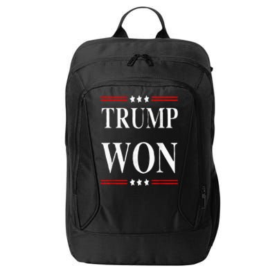 Trump Won 2024 Election City Backpack