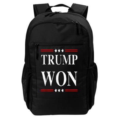 Trump Won 2024 Election Daily Commute Backpack