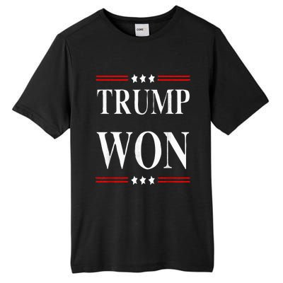 Trump Won 2024 Election Tall Fusion ChromaSoft Performance T-Shirt