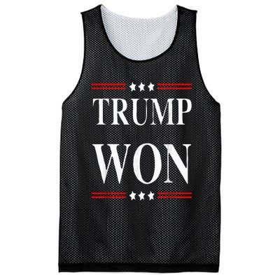 Trump Won 2024 Election Mesh Reversible Basketball Jersey Tank