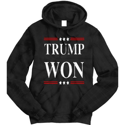 Trump Won 2024 Election Tie Dye Hoodie