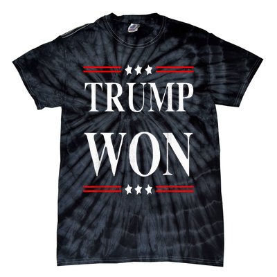 Trump Won 2024 Election Tie-Dye T-Shirt