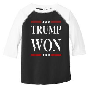 Trump Won 2024 Election Toddler Fine Jersey T-Shirt