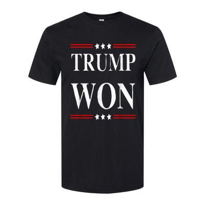 Trump Won 2024 Election Softstyle CVC T-Shirt