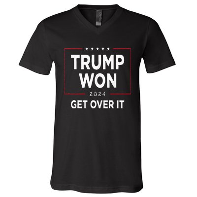 Trump Won 2024 Election V-Neck T-Shirt