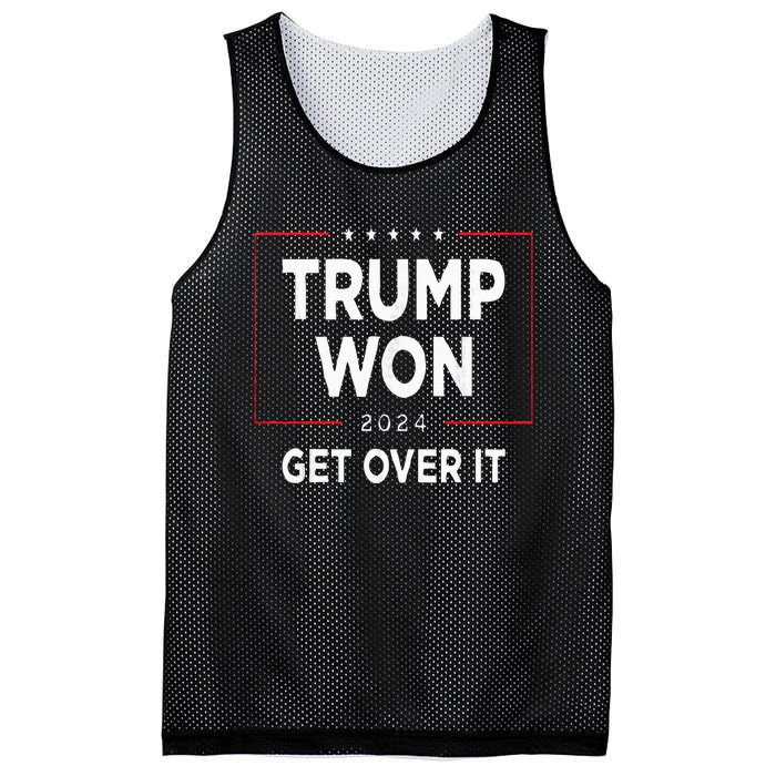 Trump Won 2024 Election Mesh Reversible Basketball Jersey Tank