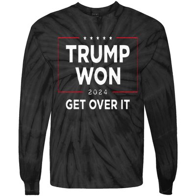 Trump Won 2024 Election Tie-Dye Long Sleeve Shirt