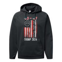 Trump Won 2024 Get Over It 47th Us President 45 47 Performance Fleece Hoodie