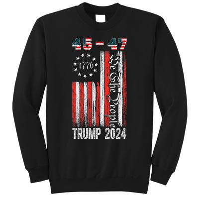 Trump Won 2024 Get Over It 47th Us President 45 47 Sweatshirt