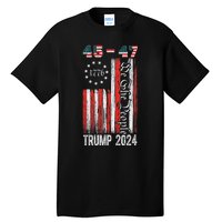 Trump Won 2024 Get Over It 47th Us President 45 47 Tall T-Shirt