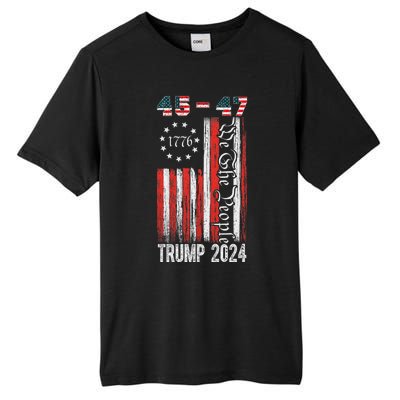 Trump Won 2024 Get Over It 47th Us President 45 47 Tall Fusion ChromaSoft Performance T-Shirt