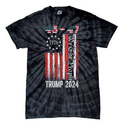 Trump Won 2024 Get Over It 47th Us President 45 47 Tie-Dye T-Shirt