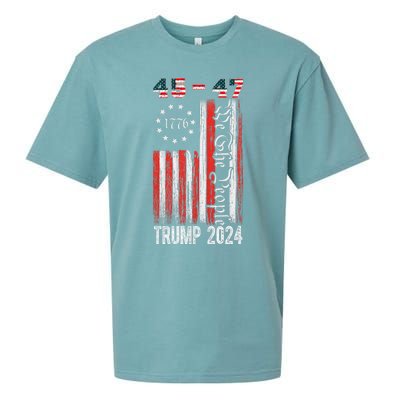 Trump Won 2024 Get Over It 47th Us President 45 47 Sueded Cloud Jersey T-Shirt