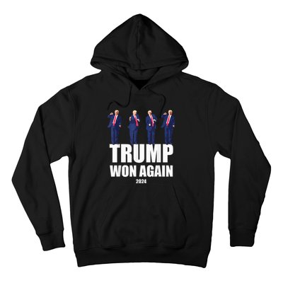 Trump Wins 2024 Presidential Election 2024 Donald Trump Wins Us Presidency Hoodie