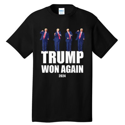 Trump Wins 2024 Presidential Election 2024 Donald Trump Wins Us Presidency Tall T-Shirt