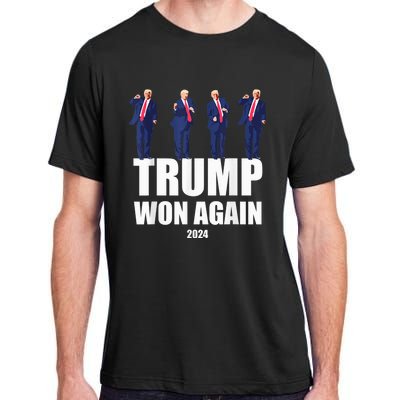 Trump Wins 2024 Presidential Election 2024 Donald Trump Wins Us Presidency Adult ChromaSoft Performance T-Shirt