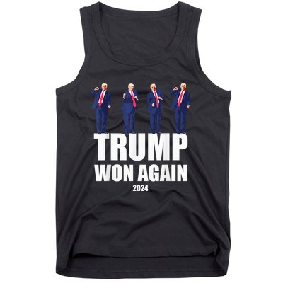 Trump Wins 2024 Presidential Election 2024 Donald Trump Wins Us Presidency Tank Top