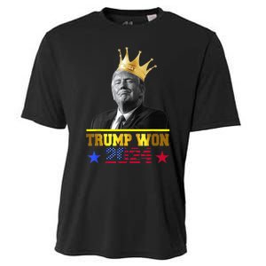 Trump Wins 2024 Presidential Election 2024 Donald Trump Wins Us Presidency Cooling Performance Crew T-Shirt