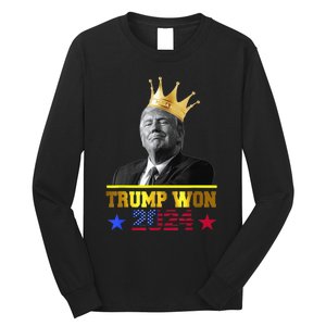 Trump Wins 2024 Presidential Election 2024 Donald Trump Wins Us Presidency Long Sleeve Shirt