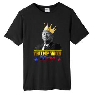 Trump Wins 2024 Presidential Election 2024 Donald Trump Wins Us Presidency Tall Fusion ChromaSoft Performance T-Shirt