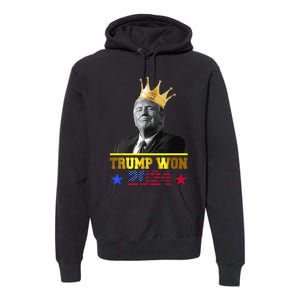 Trump Wins 2024 Presidential Election 2024 Donald Trump Wins Us Presidency Premium Hoodie