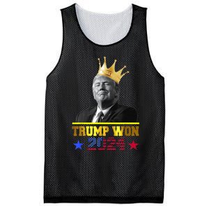 Trump Wins 2024 Presidential Election 2024 Donald Trump Wins Us Presidency Mesh Reversible Basketball Jersey Tank