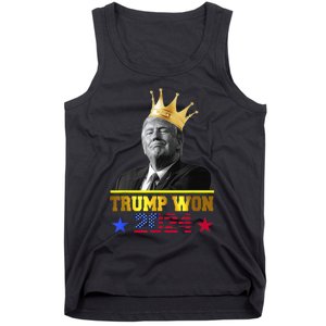 Trump Wins 2024 Presidential Election 2024 Donald Trump Wins Us Presidency Tank Top