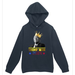 Trump Wins 2024 Presidential Election 2024 Donald Trump Wins Us Presidency Urban Pullover Hoodie